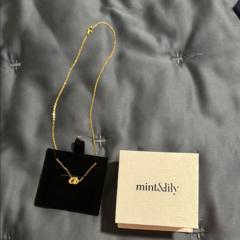 Gold Initial Necklace